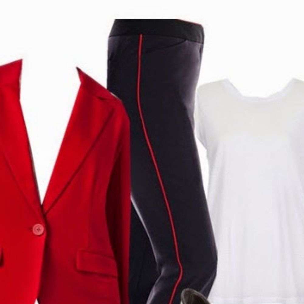 Trousers with Red Piping